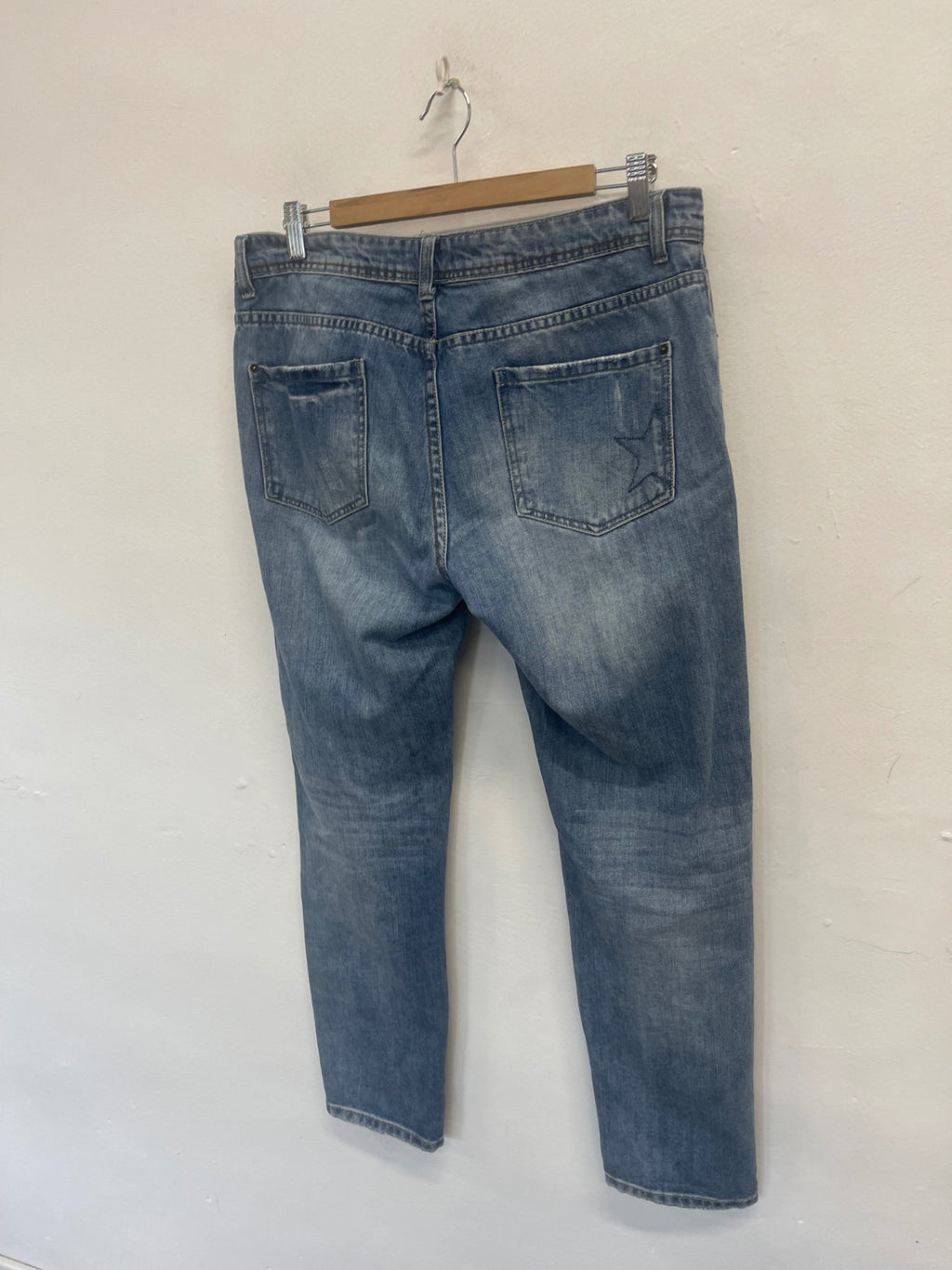 Fabulous hush straight Jeans UK12 Blue star CH600