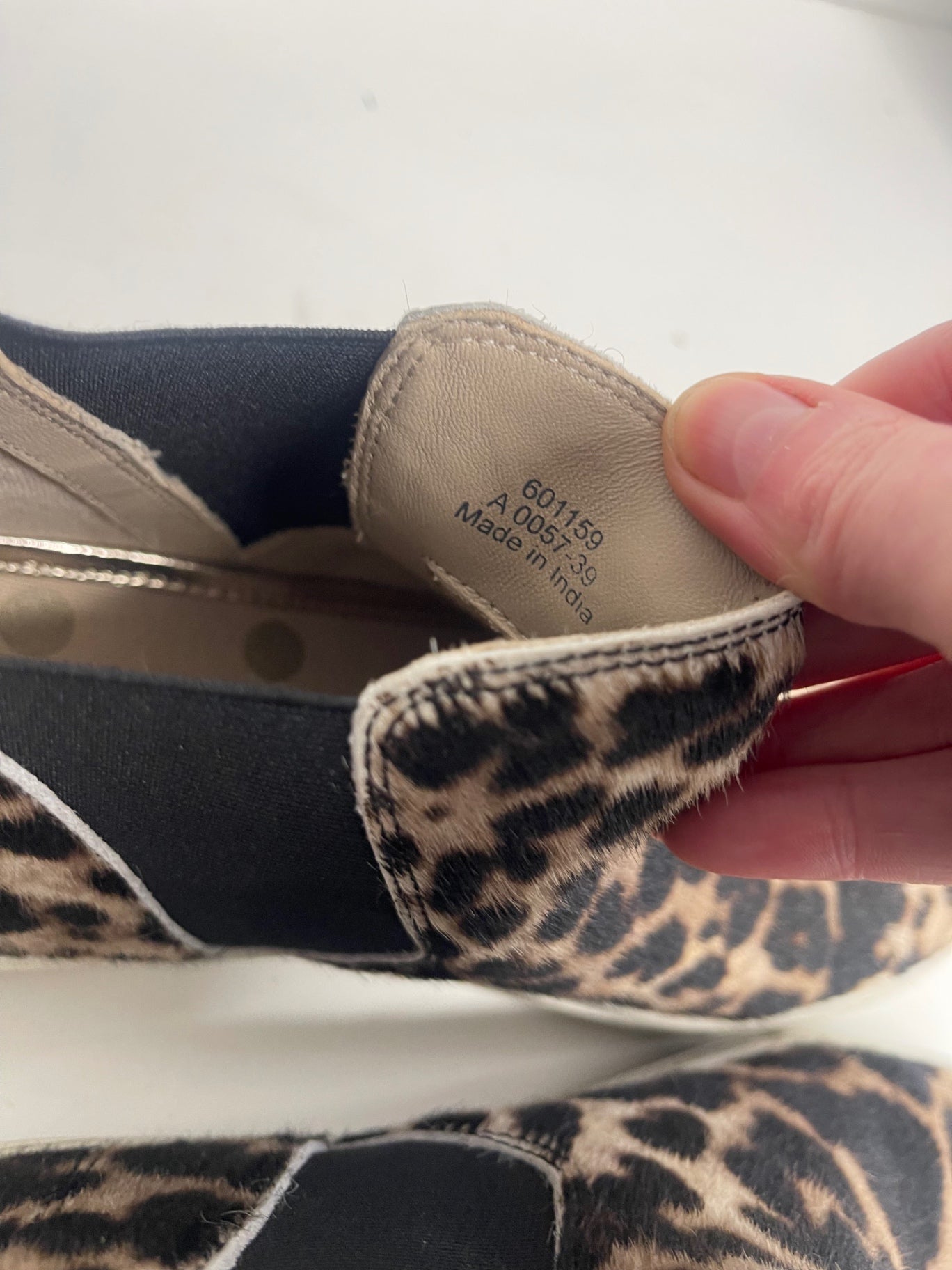 Fabulous Boden leather high top Sneakers uk6 Leopard print CH600