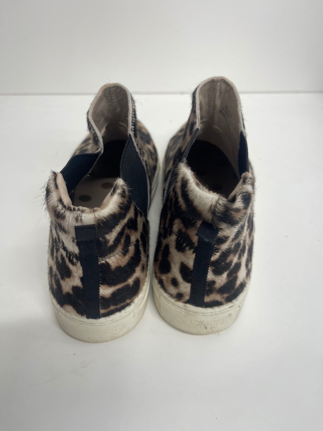 Fabulous Boden leather high top Sneakers uk6 Leopard print CH600