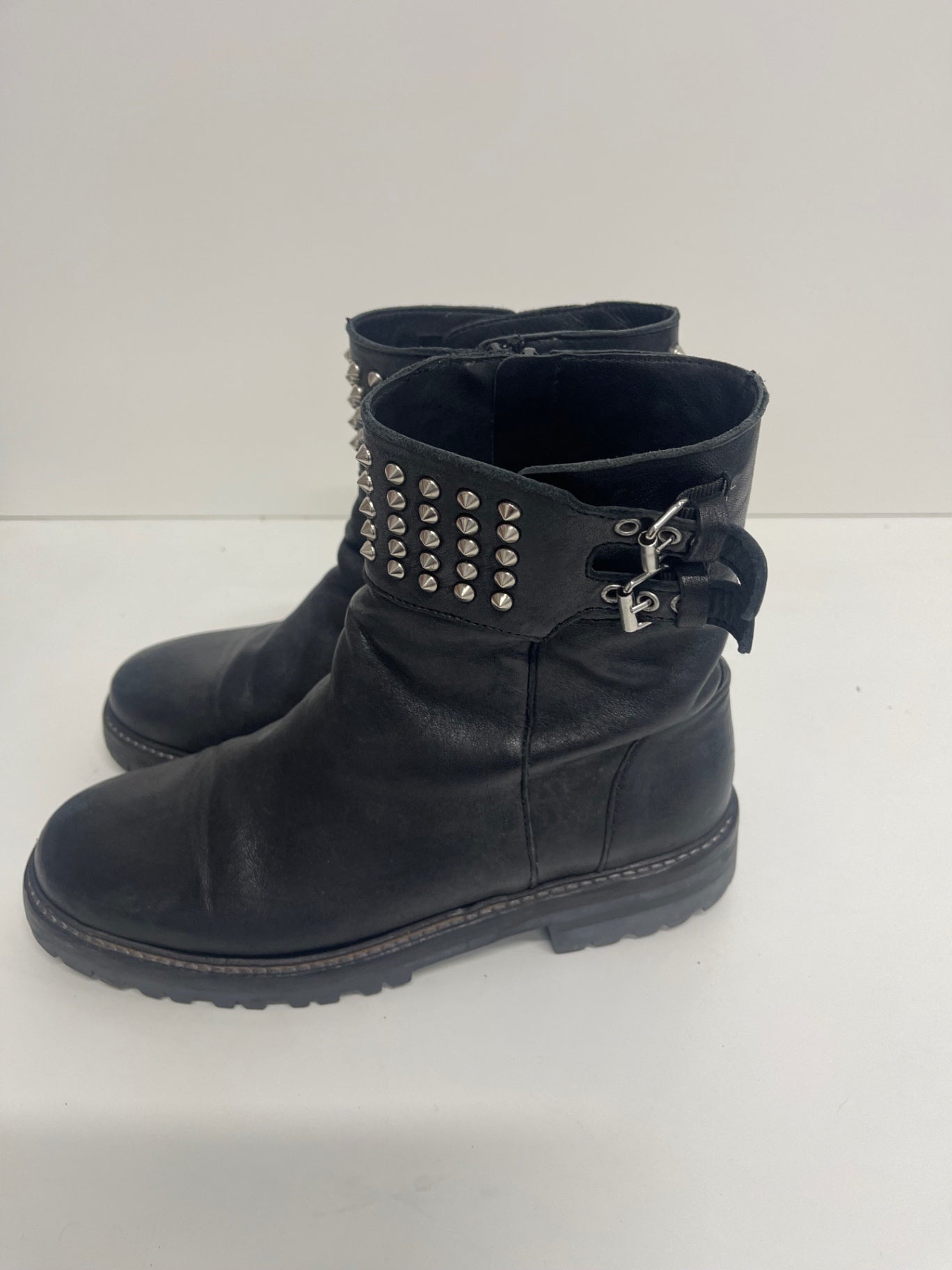 Fabulous Catarina Martins leather western  Boots uk6 Black Stompers CH600