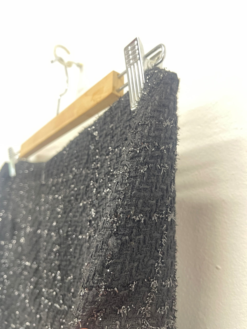 Fabulous Hobbs London boucle sparkle Skirt UK 10 Black CH600