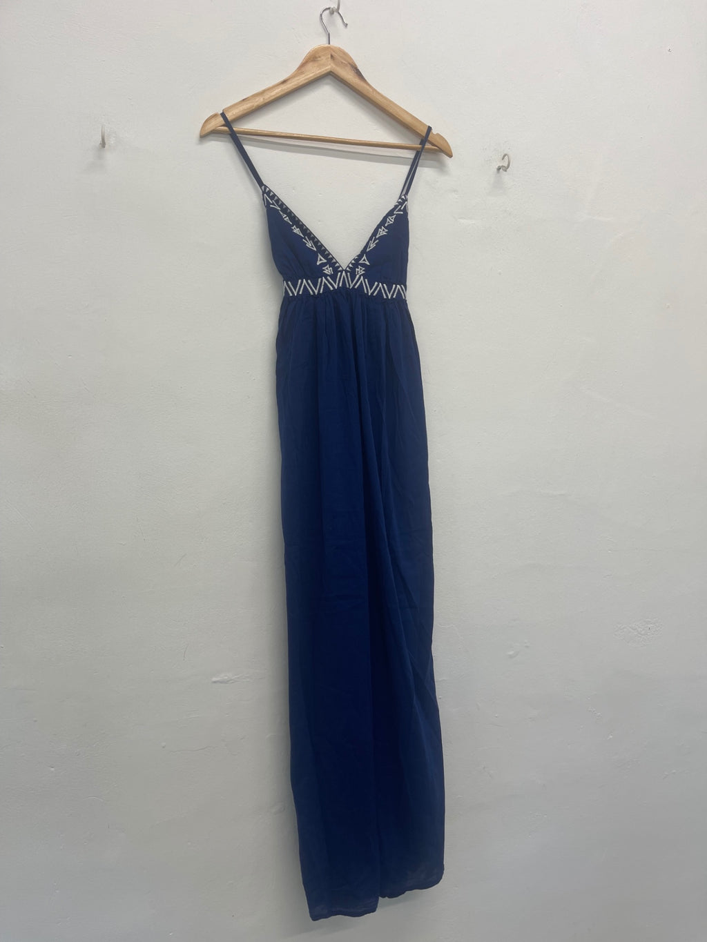 Fabulous Calzedonia beach maxi Dress Uk10 Blue Greek CH600