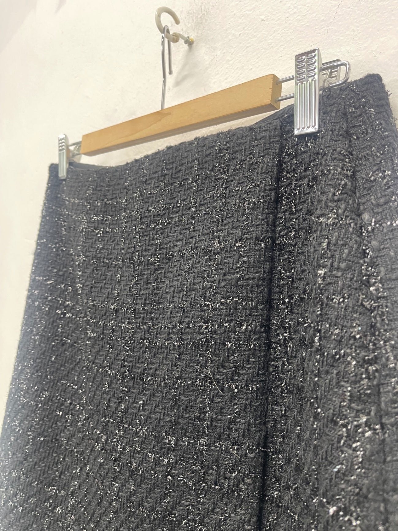 Fabulous Hobbs London boucle sparkle Skirt UK 10 Black CH600