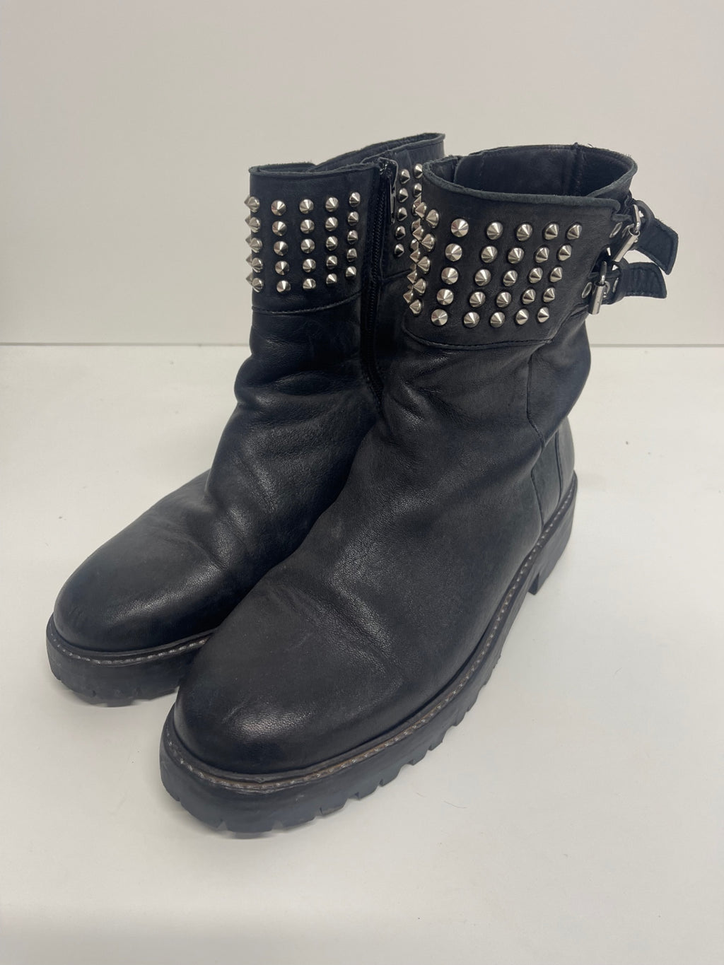 Fabulous Catarina Martins leather western  Boots uk6 Black Stompers CH600