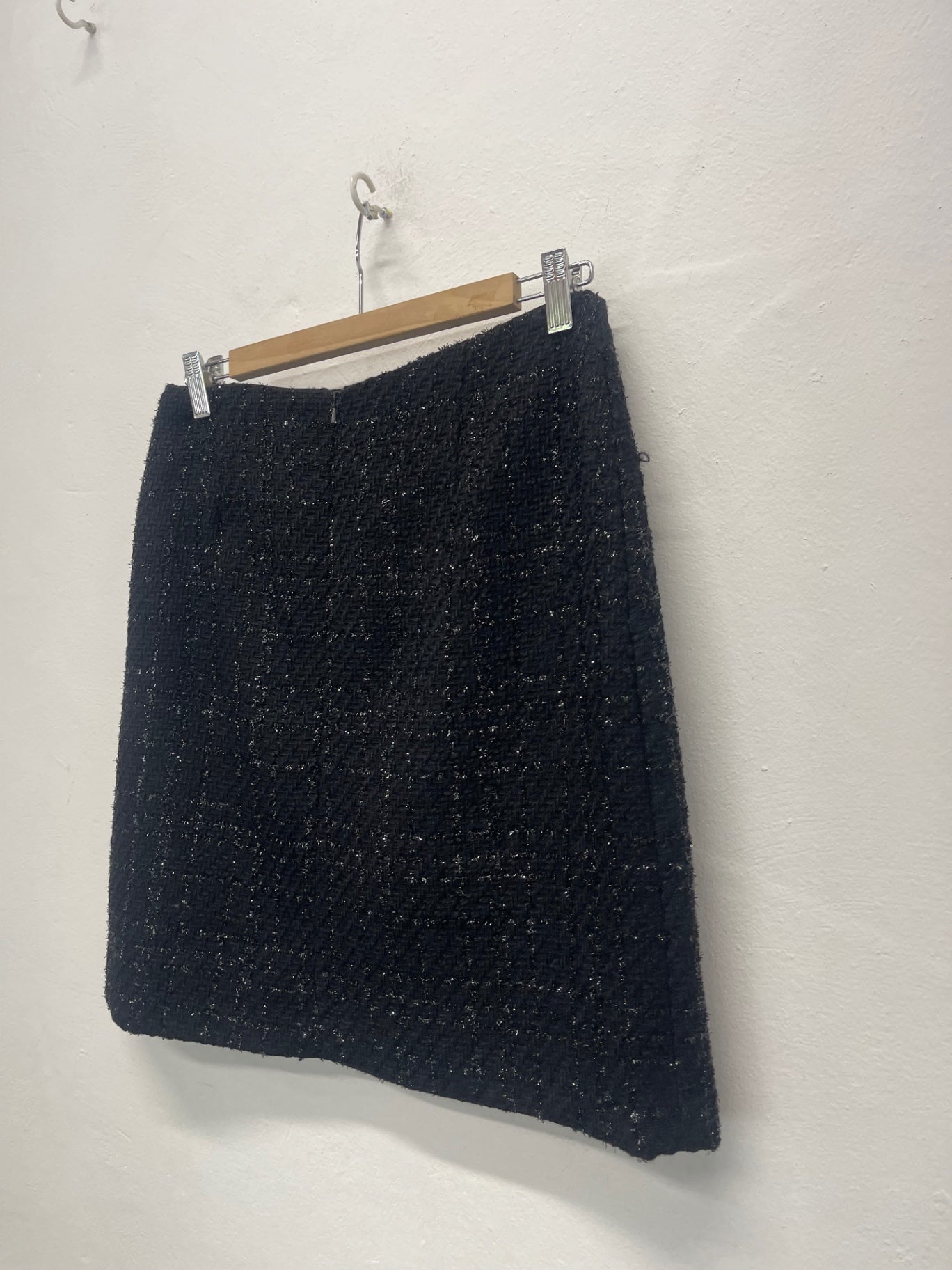 Fabulous Hobbs London boucle sparkle Skirt UK 10 Black CH600