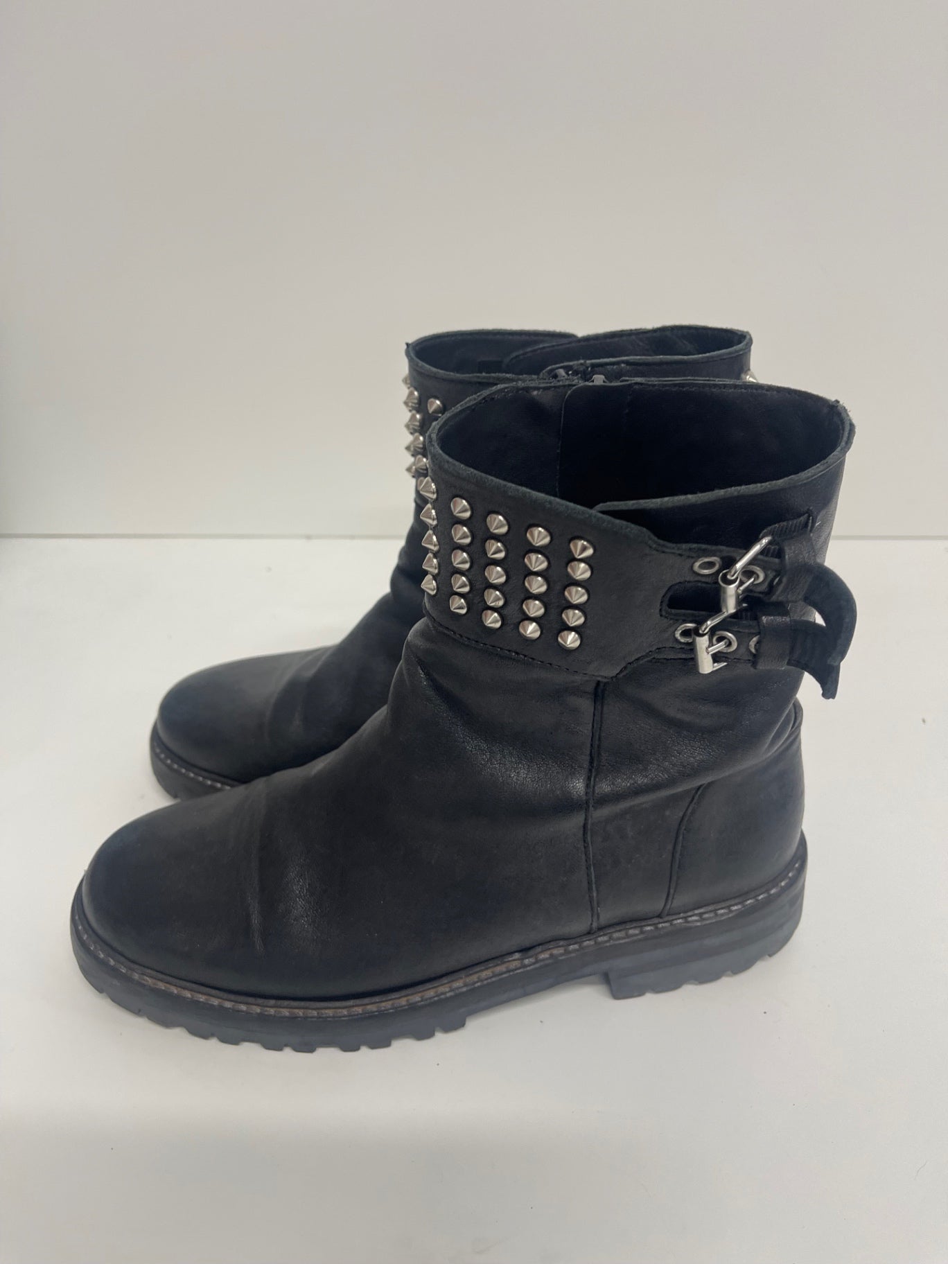 Fabulous Catarina Martins leather western  Boots uk6 Black Stompers CH600