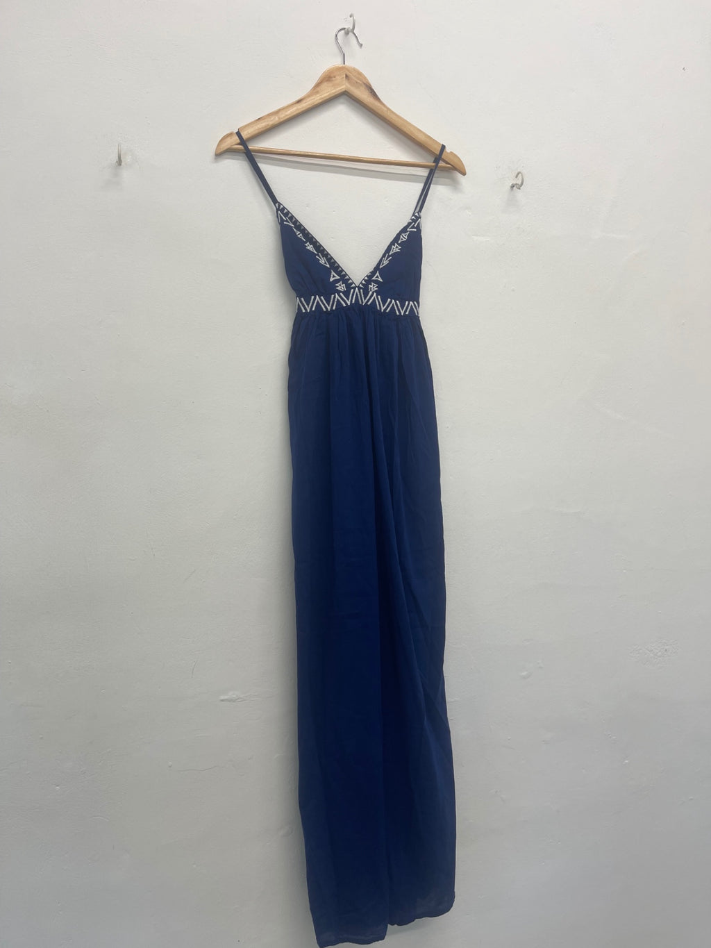 Fabulous Calzedonia beach maxi Dress Uk10 Blue Greek CH600