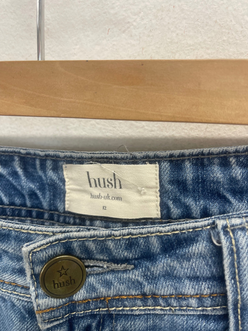 Fabulous hush straight Jeans UK12 Blue star CH600