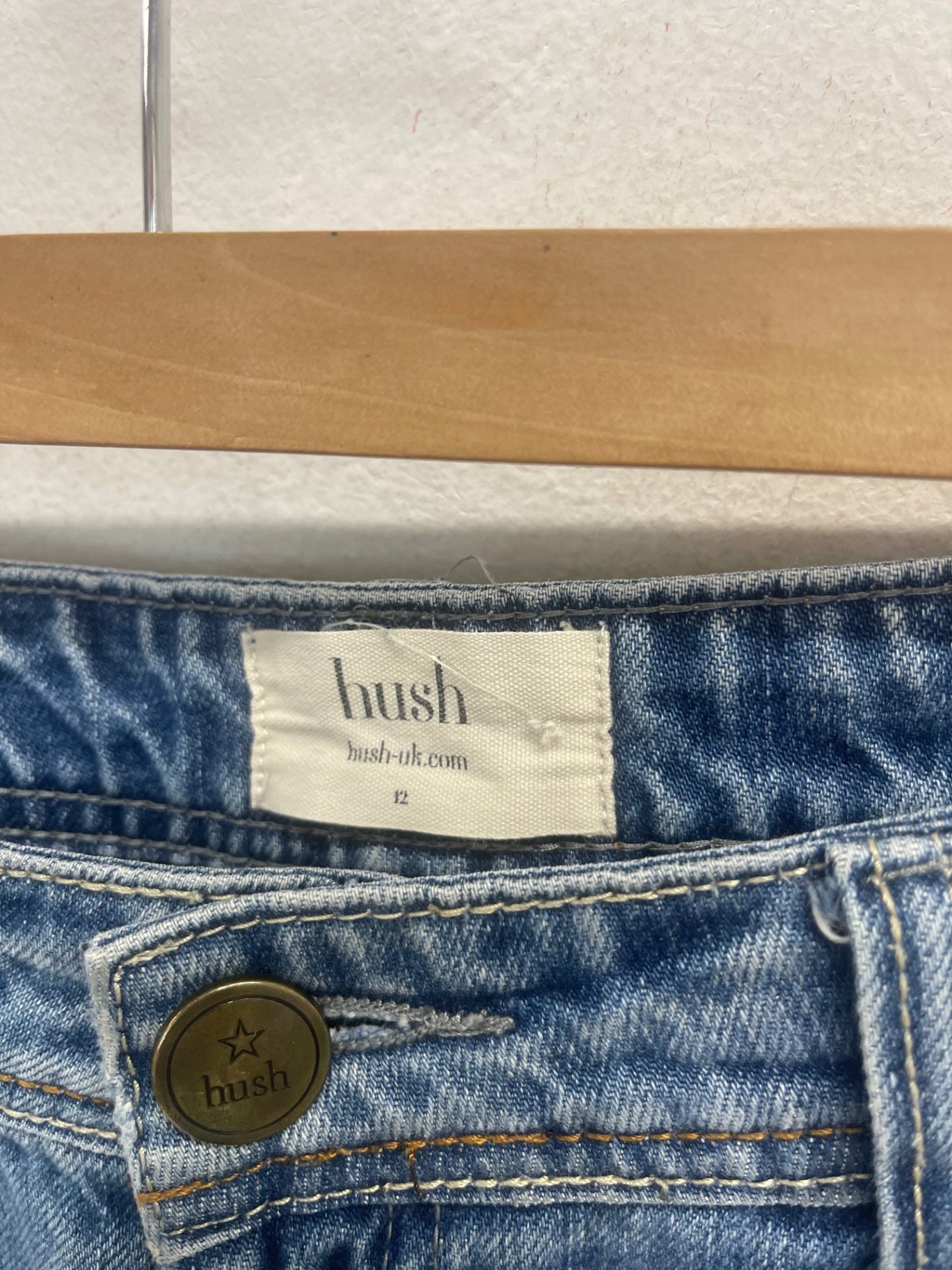 Fabulous hush straight Jeans UK12 Blue star CH600