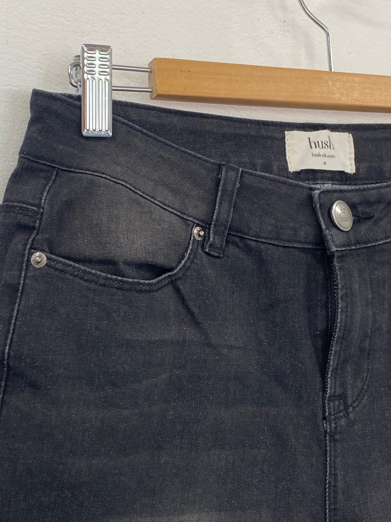 Fabulous Hush Skinny Jeans classic quality UK12 Black wash CH600