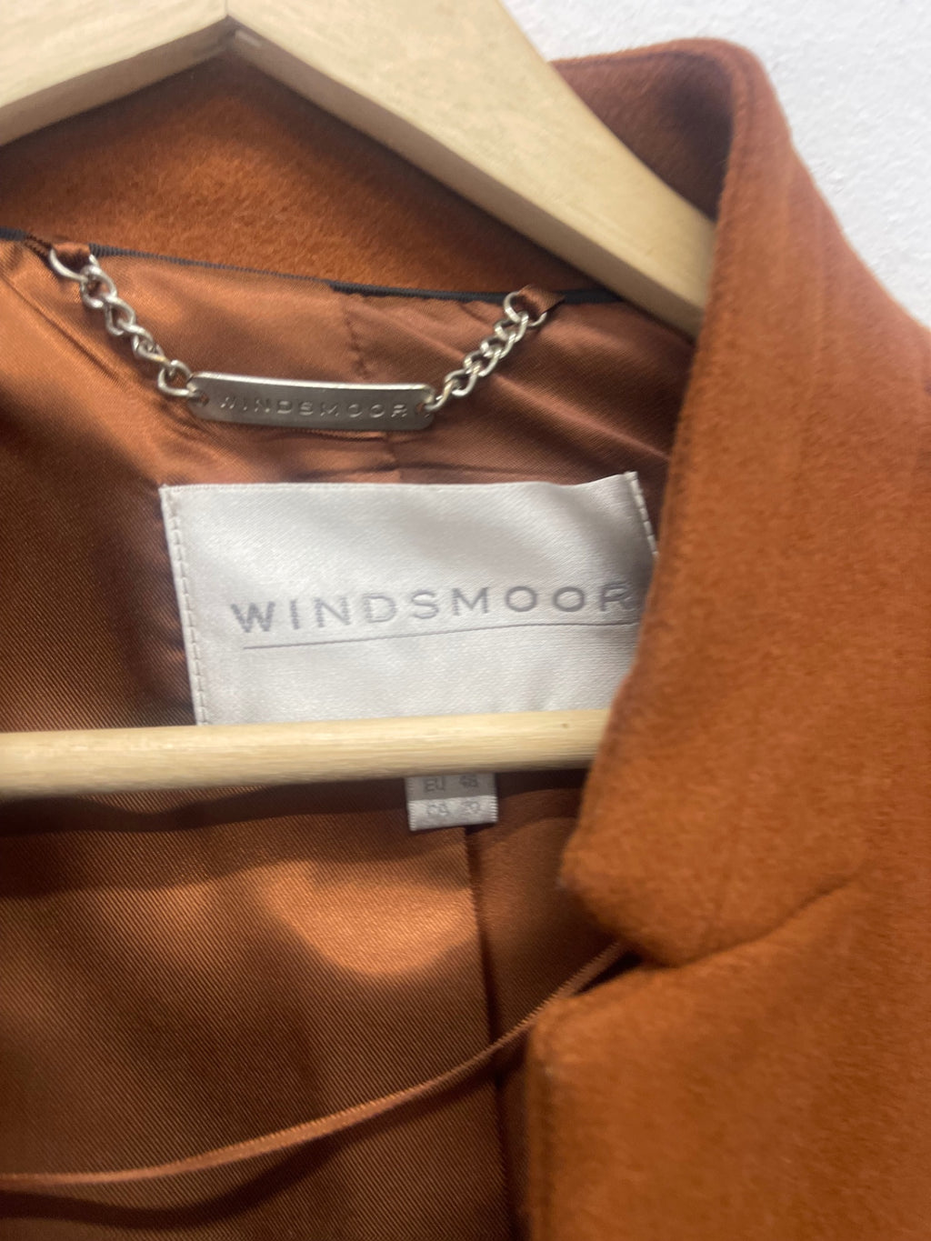 Fabulous Windsmoor cashmere blend  Overcoat UK22 tan brown AS602