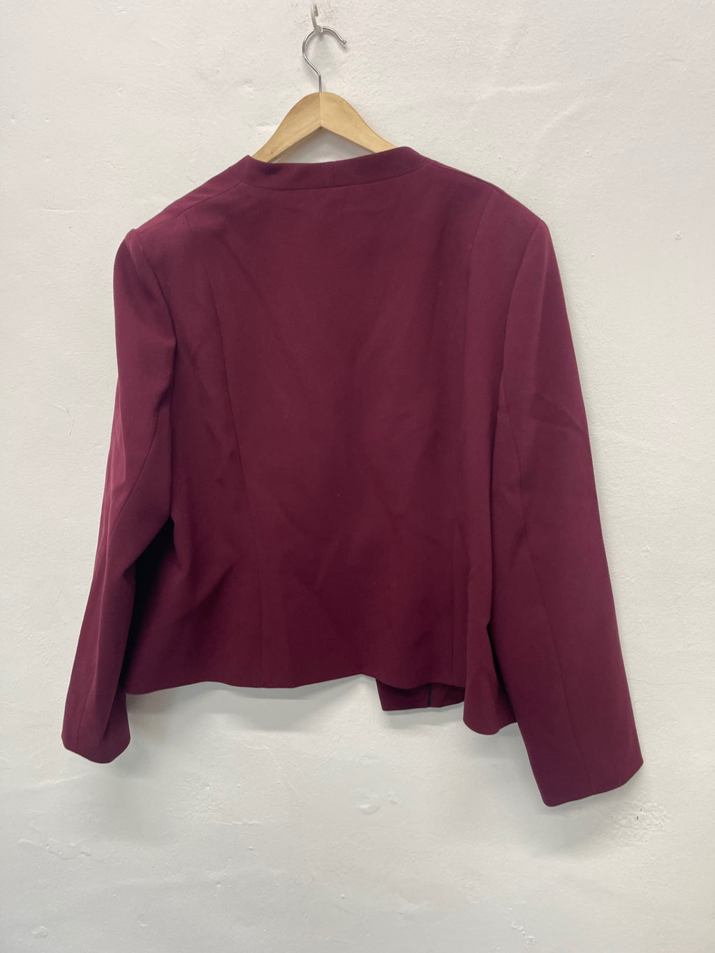 Fabulous Jacques Vert occasion Jacket UK24 Burgundy new AS602