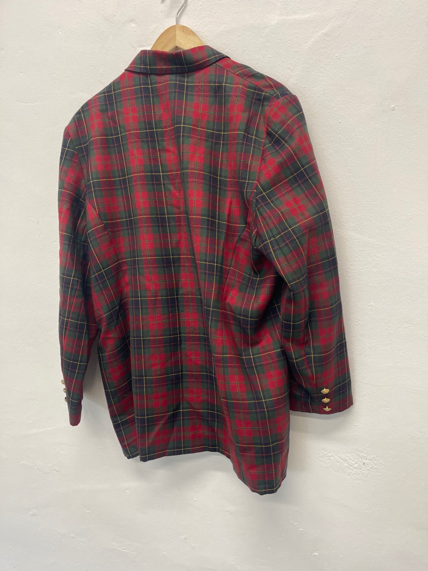 Fabulous First Avenue vintage Blazer UK18 Red tartan AS602