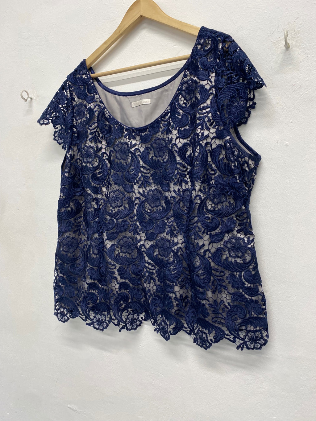 Fabulous Jacques Vert occasion MOd Outfit set uk22/ 24 Navy Blue AS602