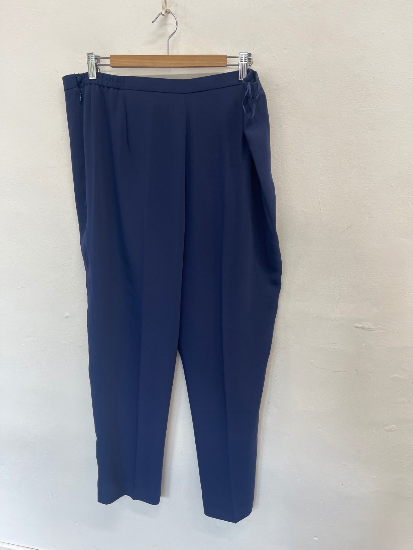 Fabulous Jacques Vert French Navy occasion Pants UK22 Navy AS602