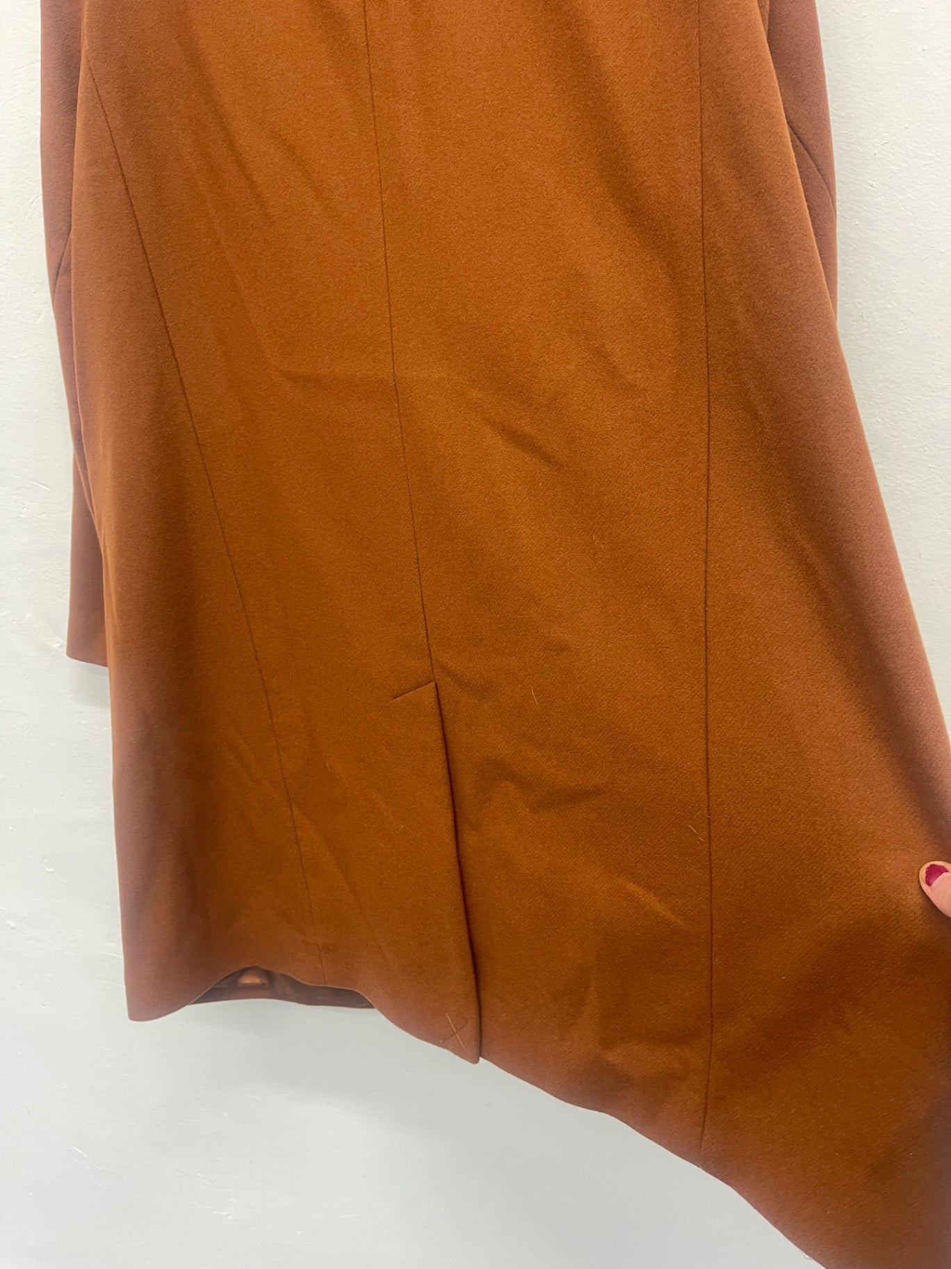 Fabulous Windsmoor cashmere blend  Overcoat UK22 tan brown AS602