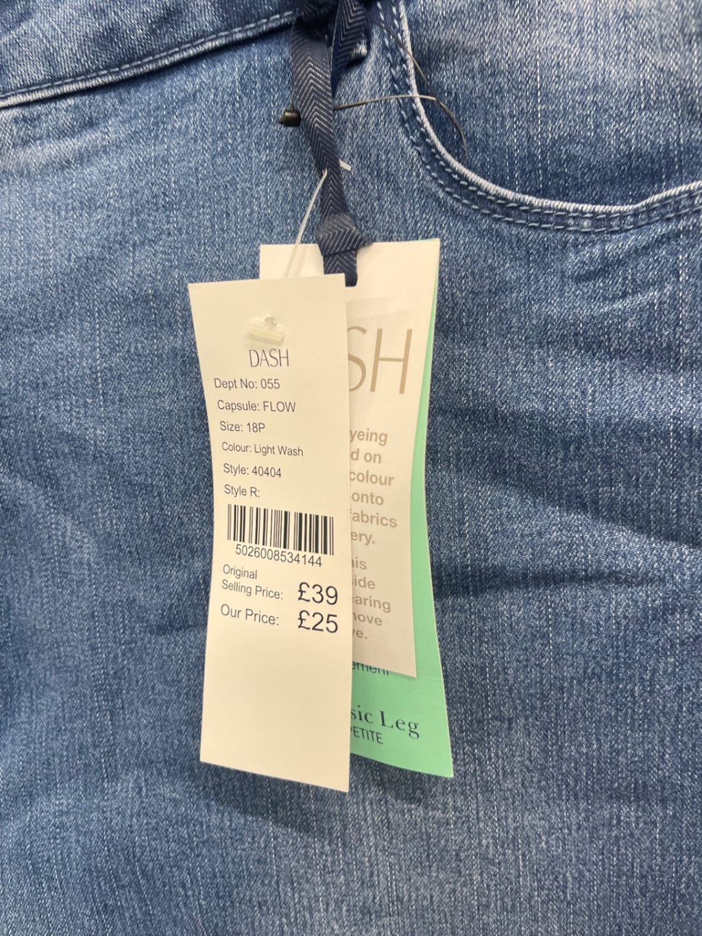 Fabulous Dash classic Jeans UK18 Petite Blue AS602