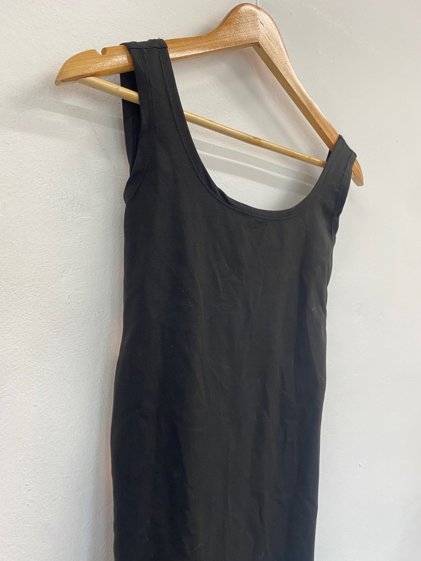 Fabulous Quontum Y2K black bodycon scuba dress UK10 sd533