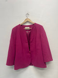 Fabulous Jacques Vert occasion party  Blazer Uk18 Pink AS602