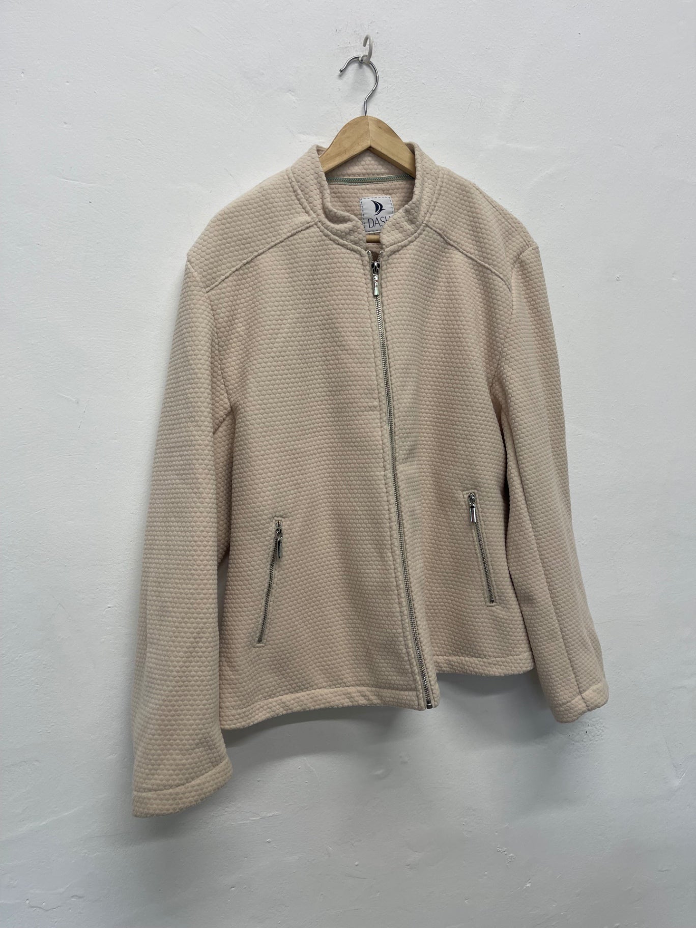 Fabulous Dash fleece activewear Jacket UK22 Beige AS602