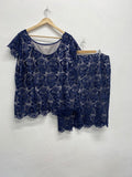 Fabulous Jacques Vert occasion MOd Outfit set uk22/ 24 Navy Blue AS602