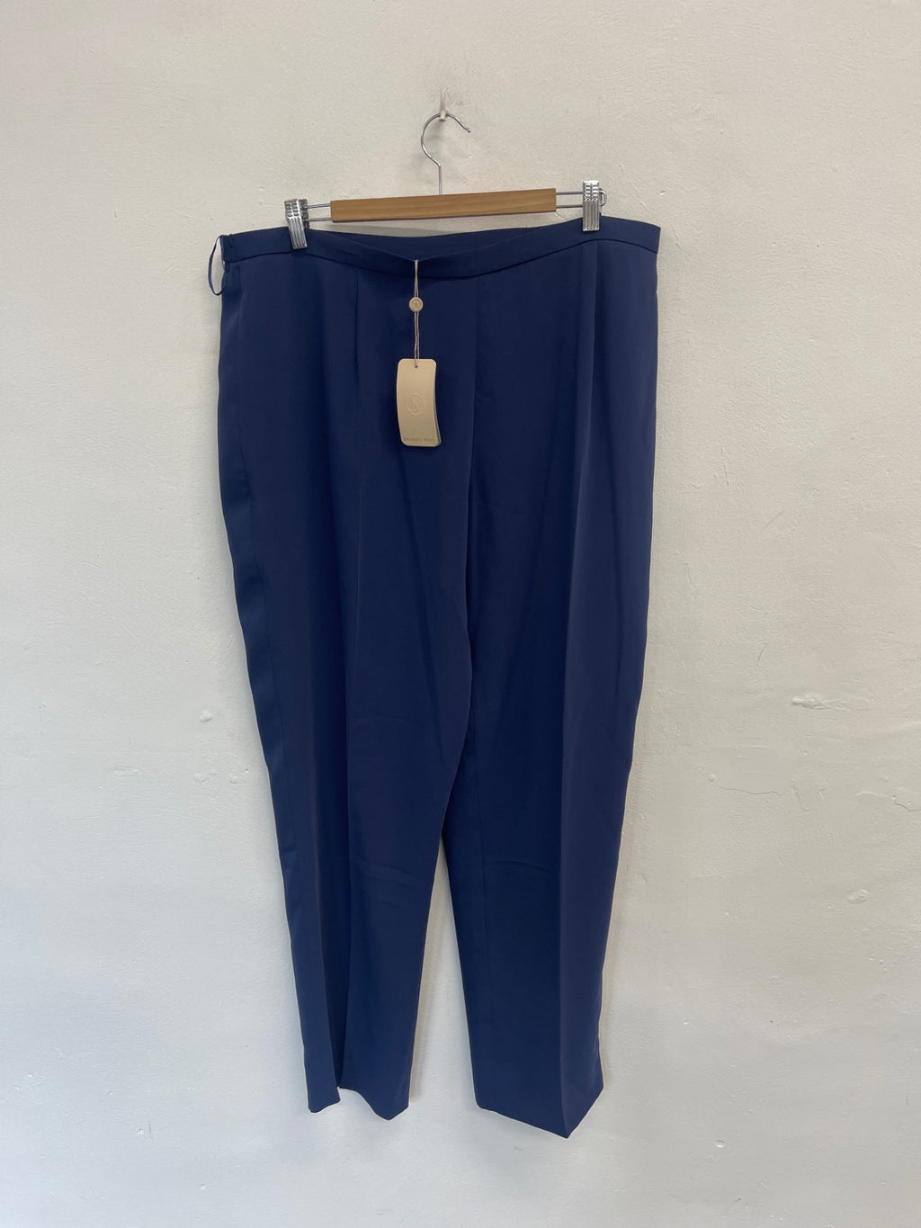 Fabulous Jacques Vert French Navy occasion Pants UK22 Navy AS602