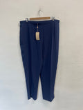Fabulous Jacques Vert French Navy occasion Pants UK22 Navy AS602