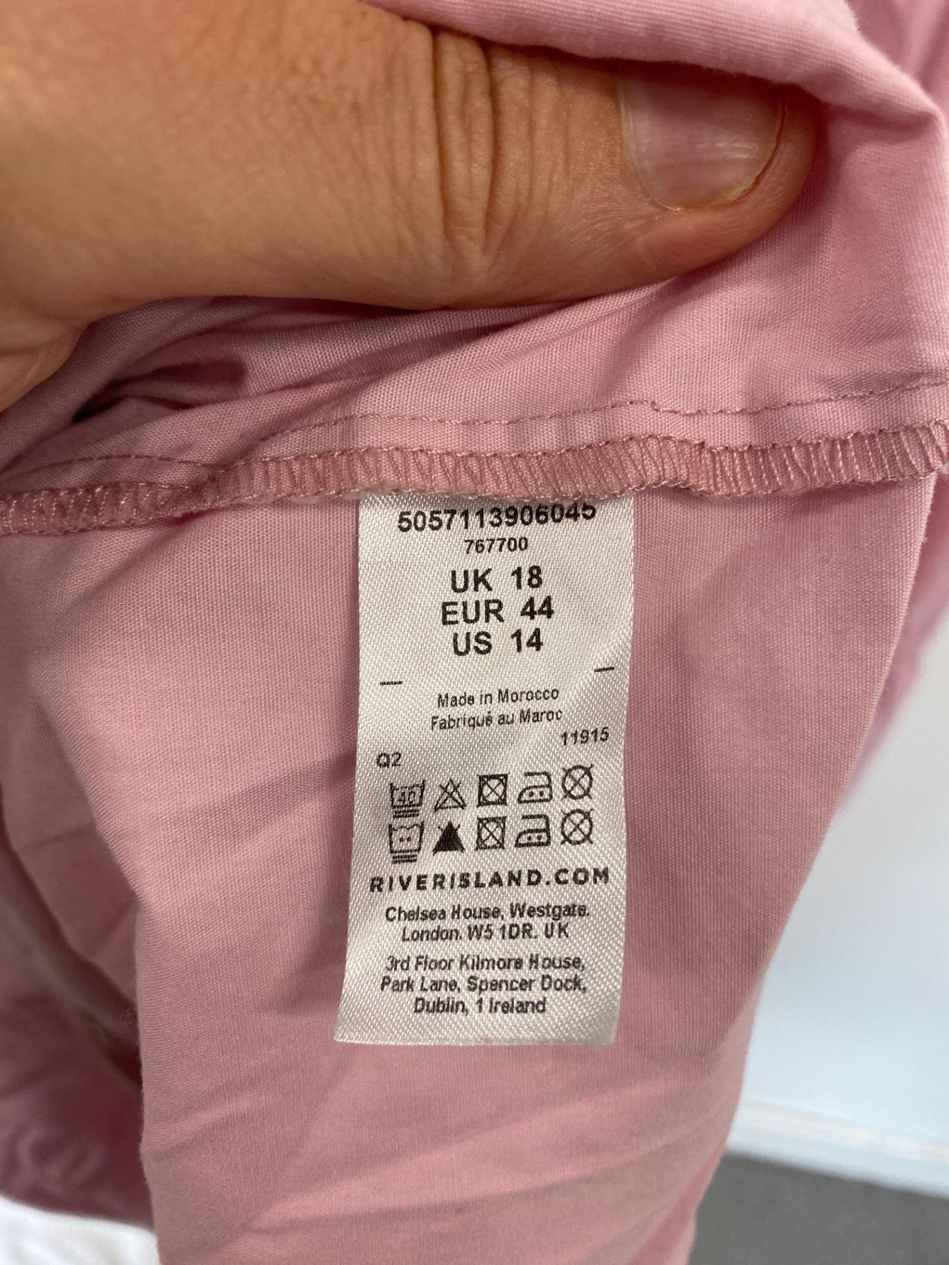 Gorgeous River Island pink puff sleeve boho midaxi cotton dress UK18 DF583