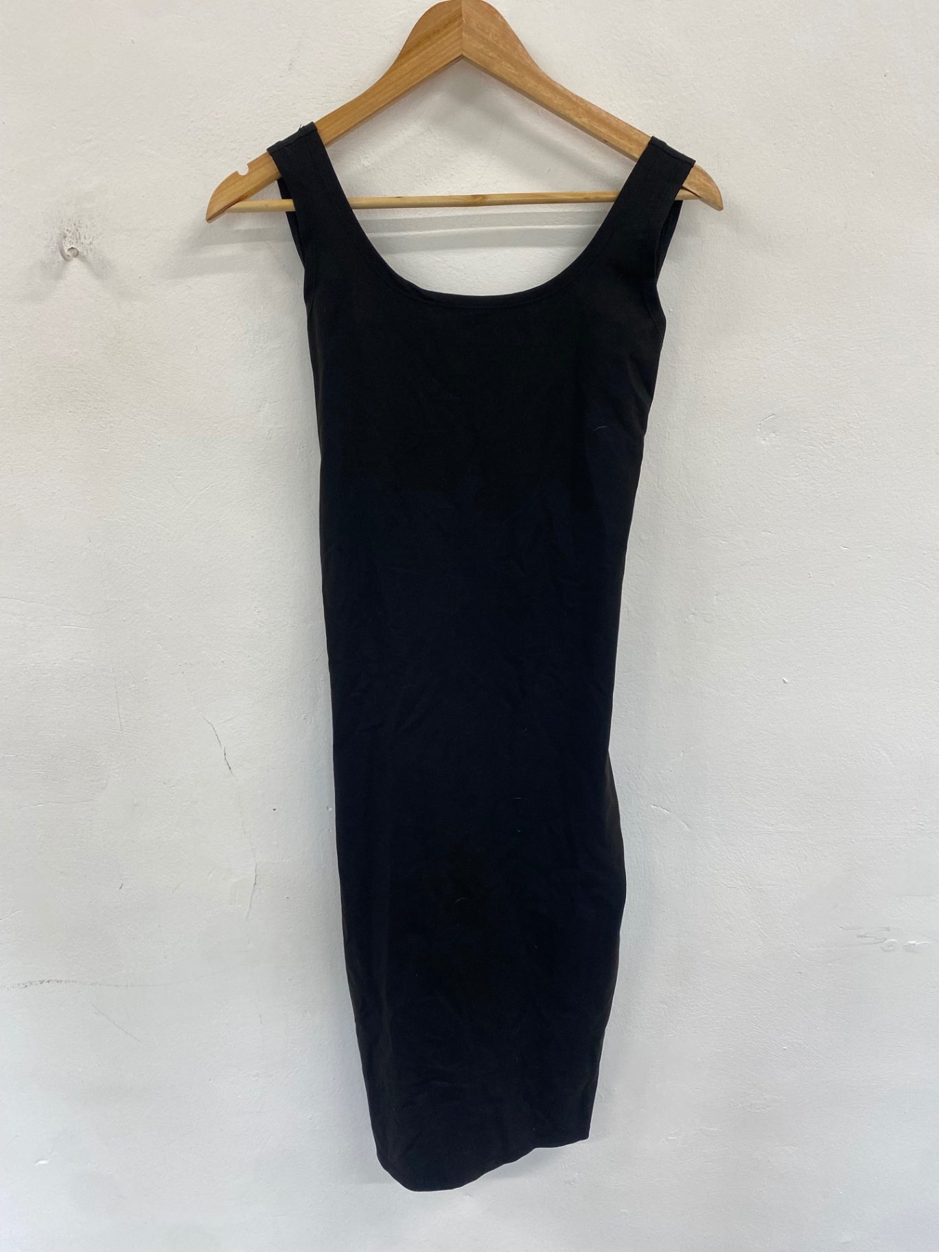 Fabulous Quontum Y2K black bodycon scuba dress UK10 sd533