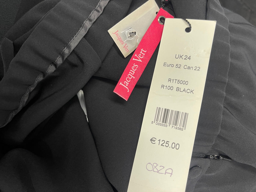 Fabulous Jacques Vert wide leg occasional  UK24 Black AS602