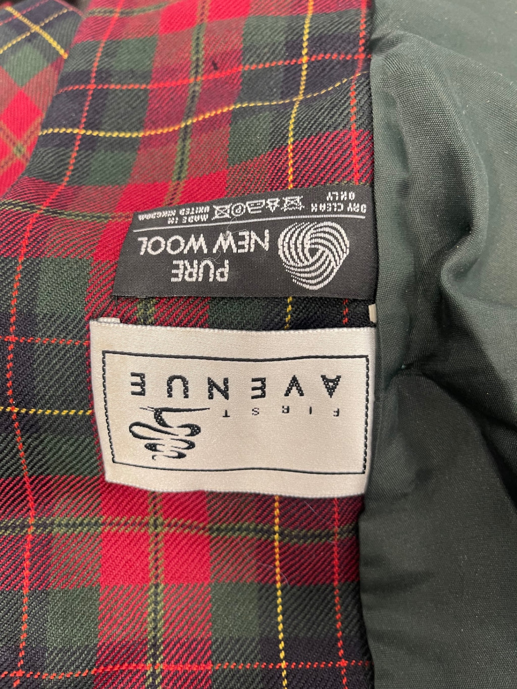 Fabulous First Avenue vintage Blazer UK18 Red tartan AS602