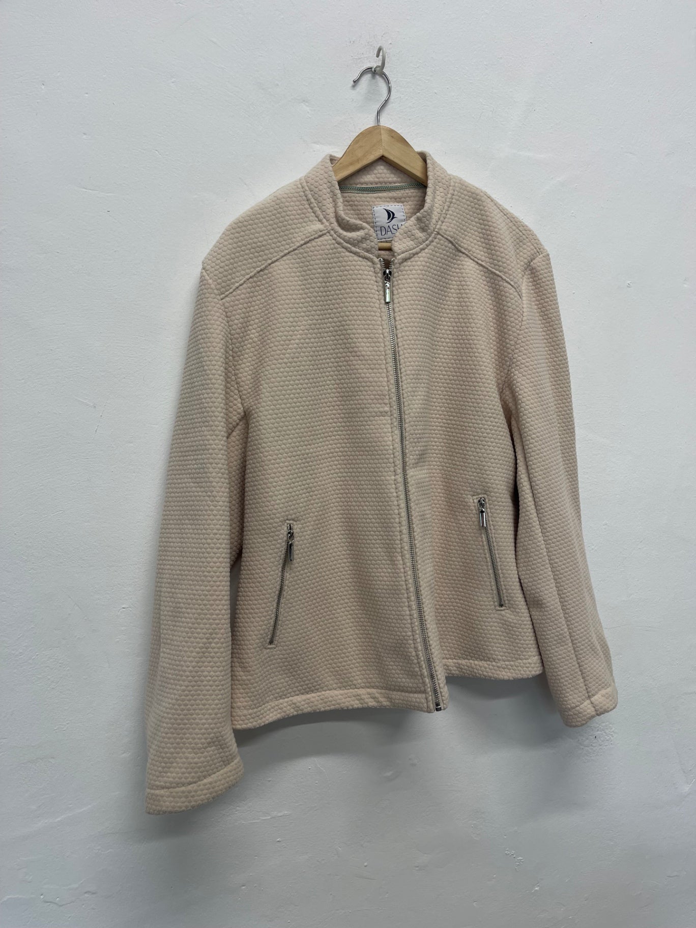 Fabulous Dash fleece activewear Jacket UK22 Beige AS602