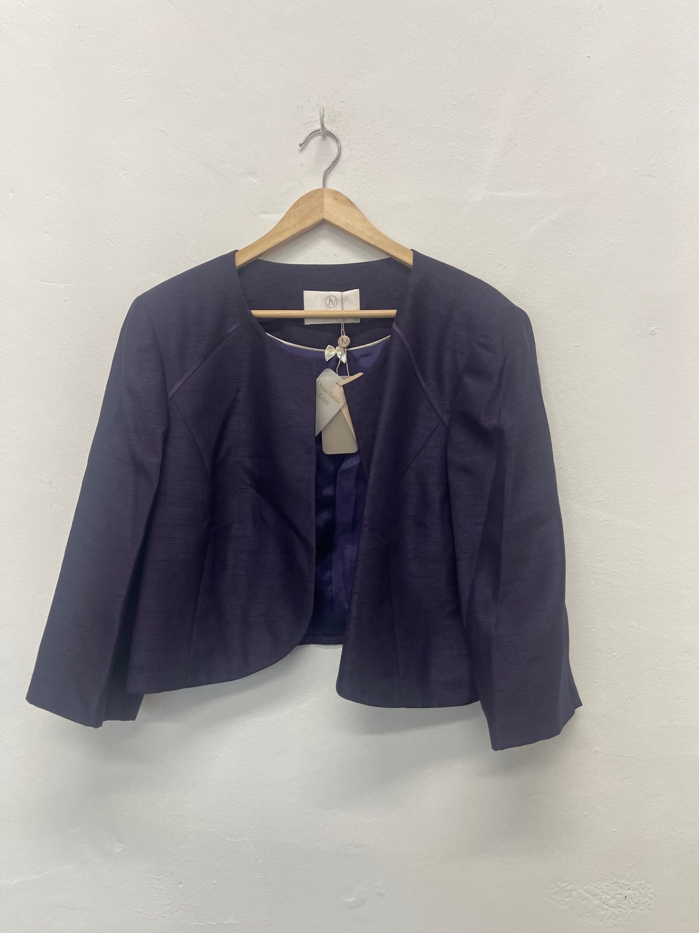 Fabulous Jacques Vert occasion party Blazer uk24 Purple AS602