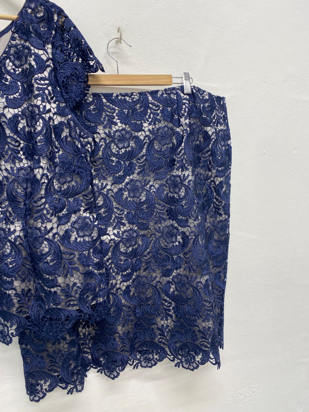 Fabulous Jacques Vert occasion MOd Outfit set uk22/ 24 Navy Blue AS602