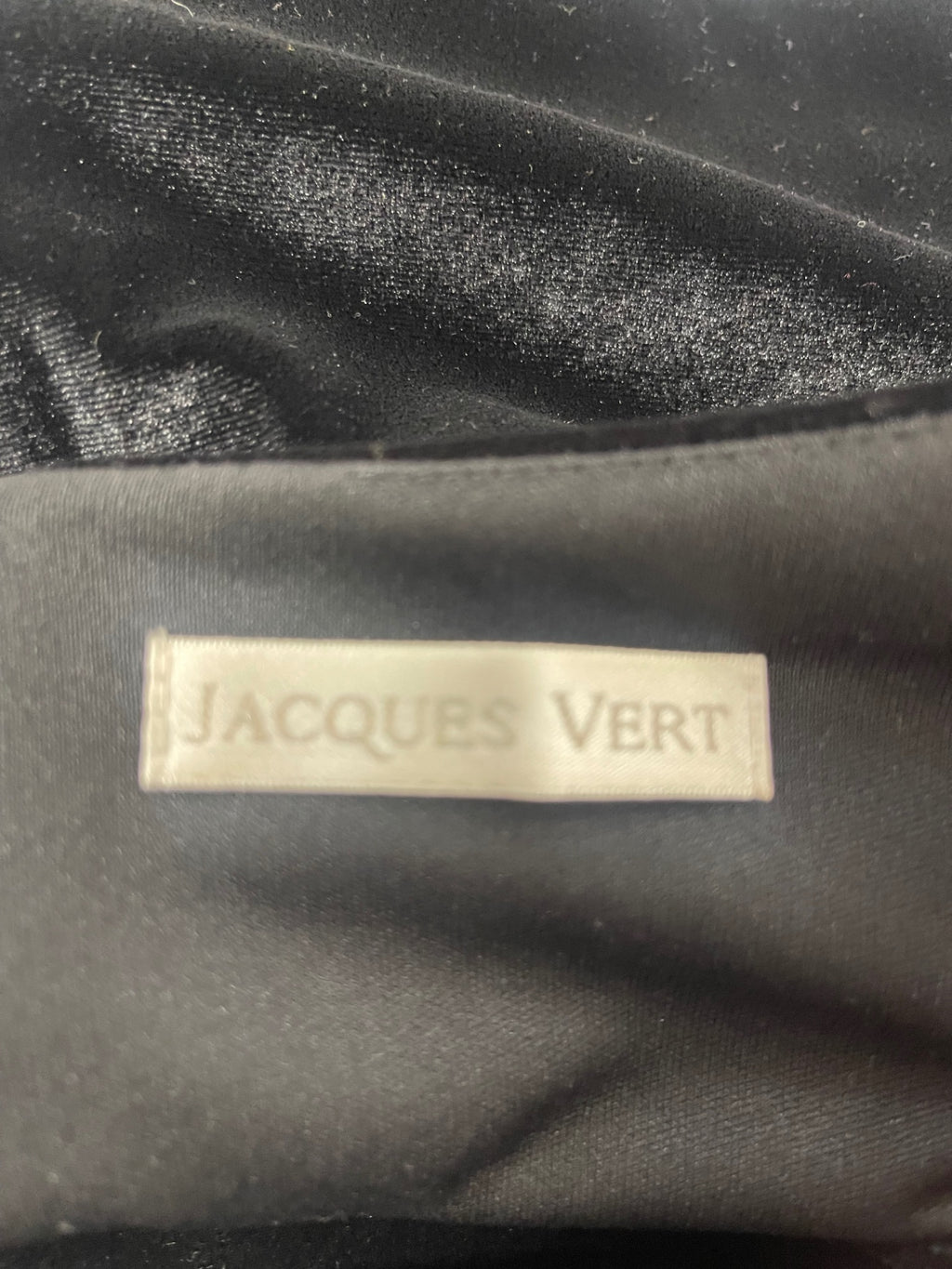 Fabulous Jacques Vert velvet evening event Dress UK24 Black AS602