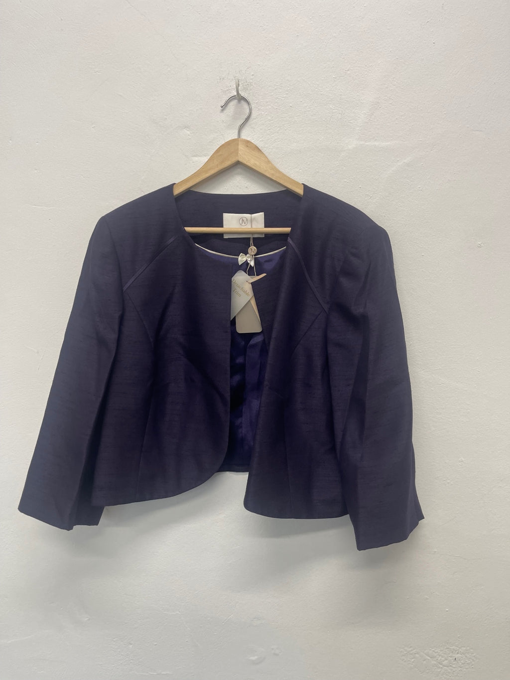 Fabulous Jacques Vert occasion party Blazer uk24 Purple AS602