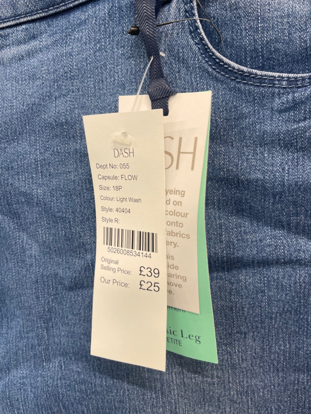Fabulous Dash classic Jeans UK18 Petite Blue AS602