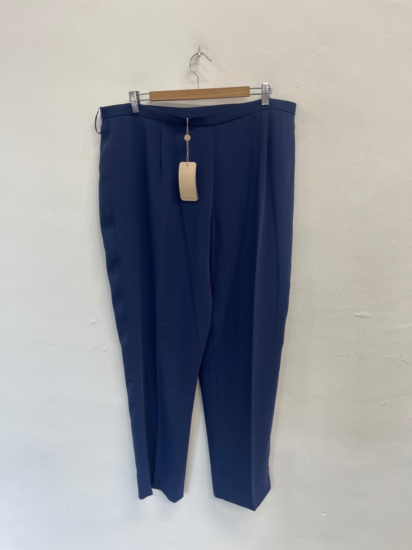 Fabulous Jacques Vert French Navy occasion Pants UK22 Navy AS602