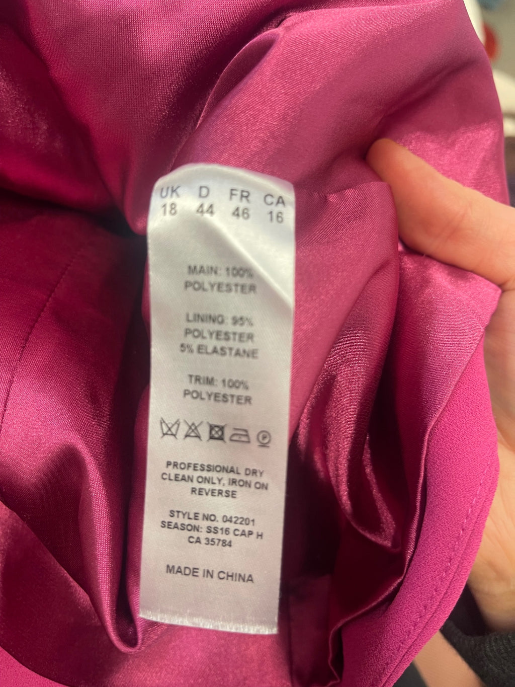 Fabulous Jacques Vert occasion party  Blazer Uk18 Pink AS602