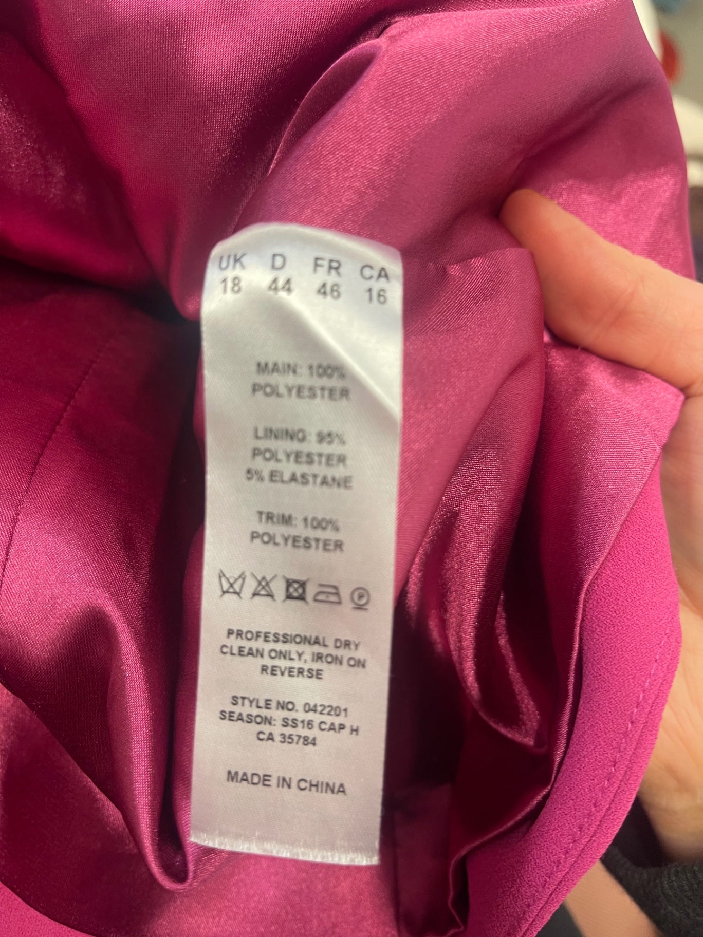 Fabulous Jacques Vert occasion party  Blazer Uk18 Pink AS602