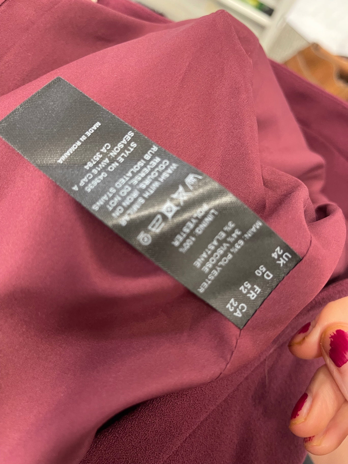 Fabulous Jacques Vert occasion Jacket UK24 Burgundy new AS602