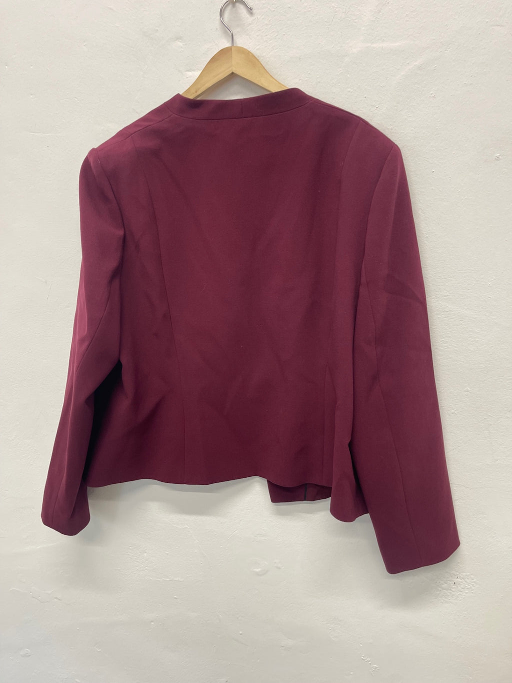 Fabulous Jacques Vert occasion Jacket UK24 Burgundy new AS602