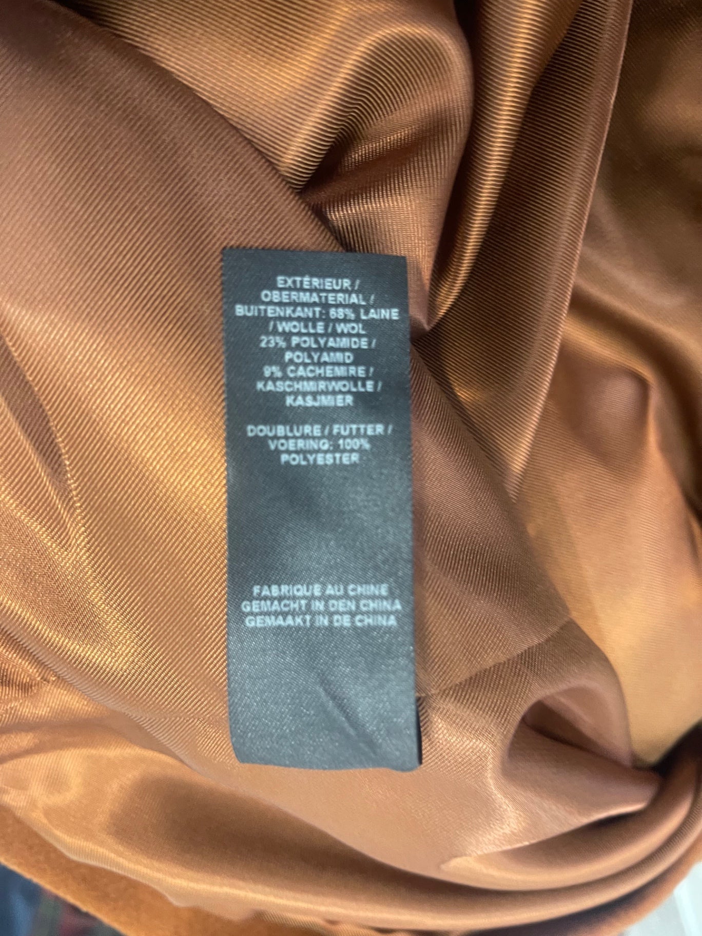 Fabulous Windsmoor cashmere blend  Overcoat UK22 tan brown AS602