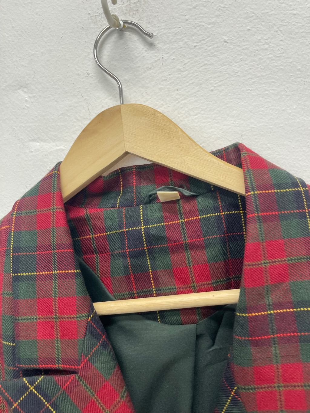 Fabulous First Avenue vintage Blazer UK18 Red tartan AS602