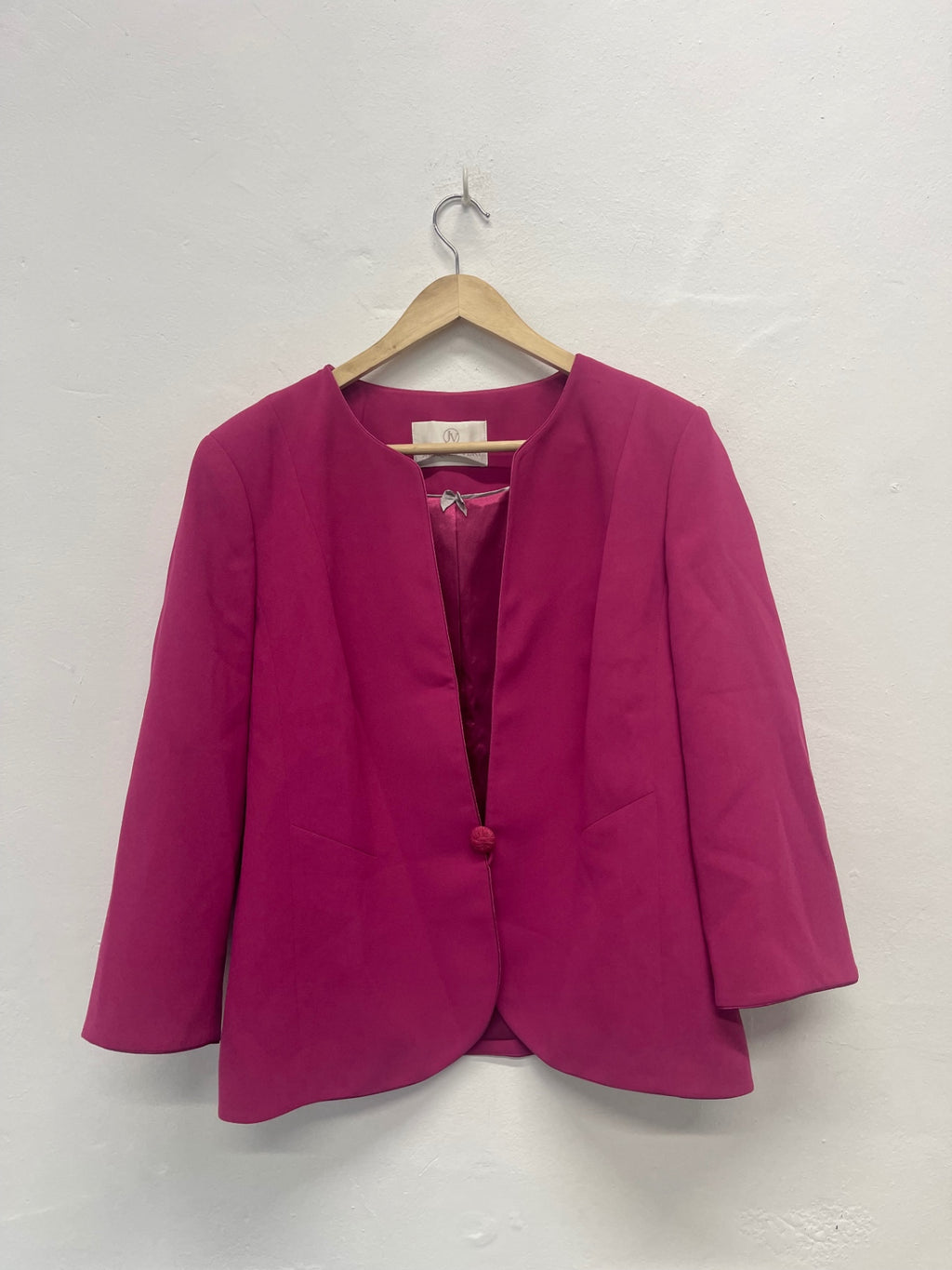 Fabulous Jacques Vert occasion party  Blazer Uk18 Pink AS602