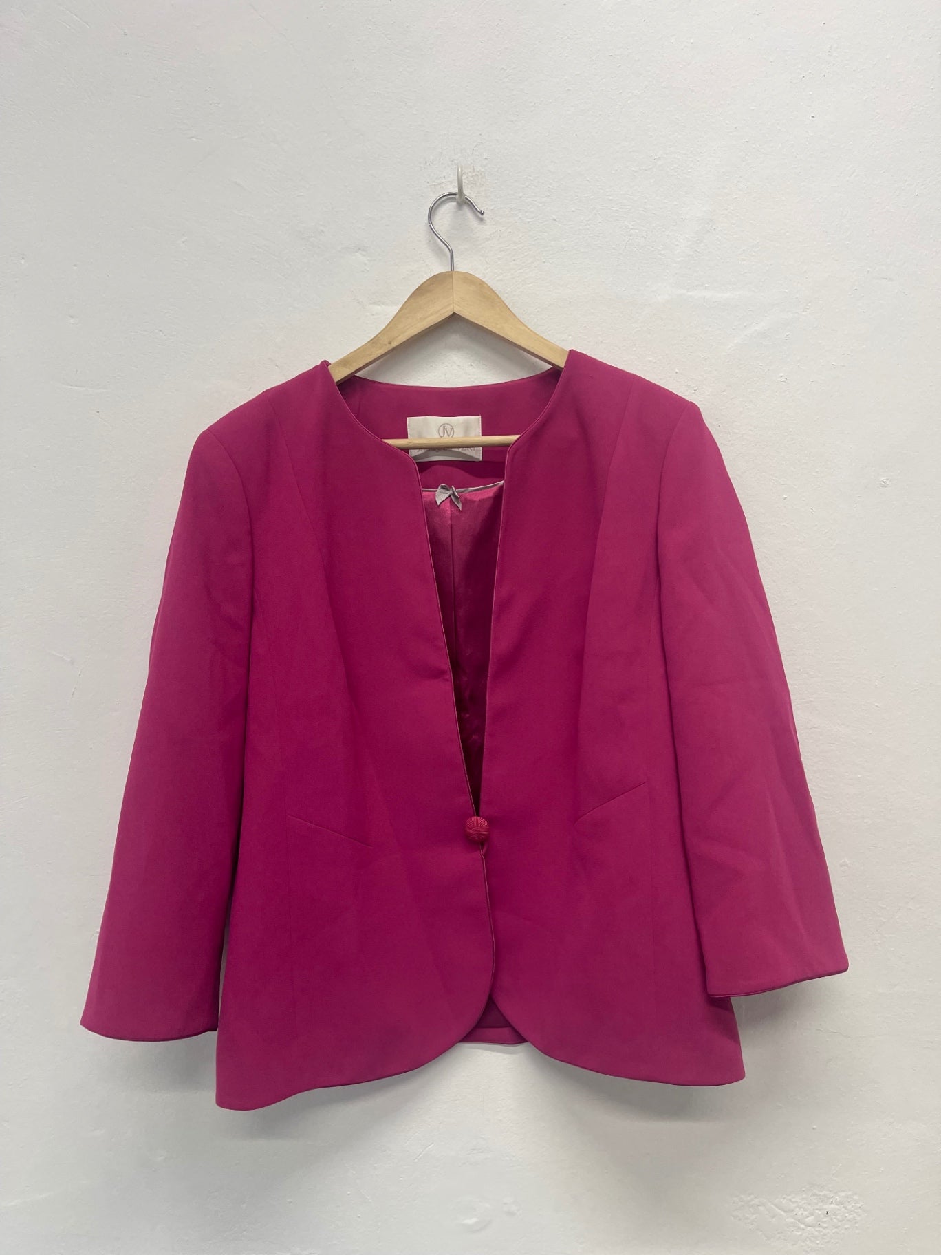 Fabulous Jacques Vert occasion party  Blazer Uk18 Pink AS602