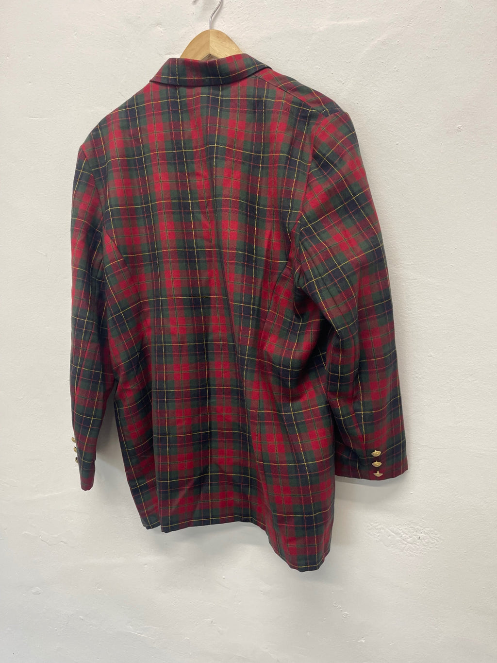 Fabulous First Avenue vintage Blazer UK18 Red tartan AS602