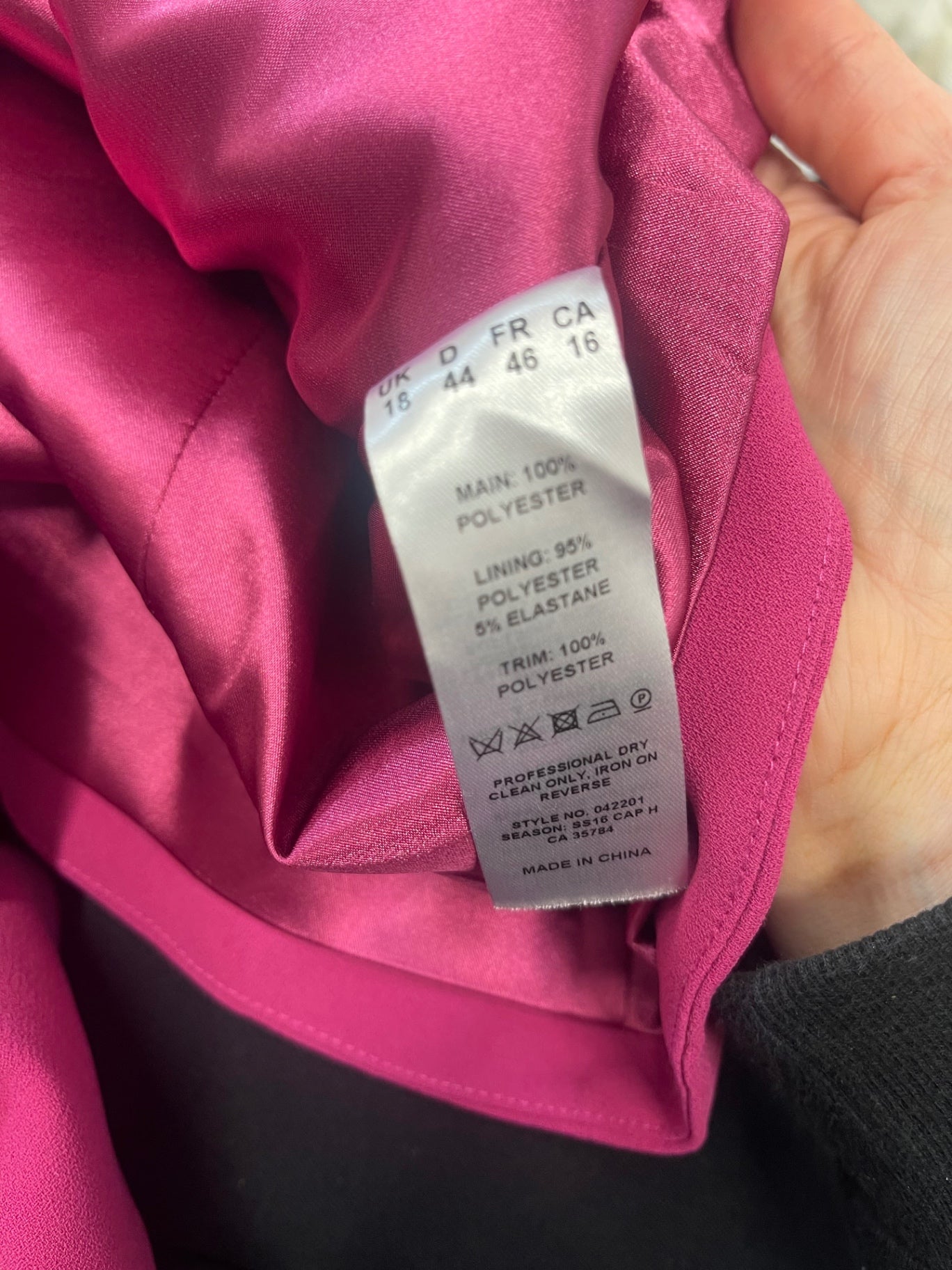 Fabulous Jacques Vert occasion party  Blazer Uk18 Pink AS602