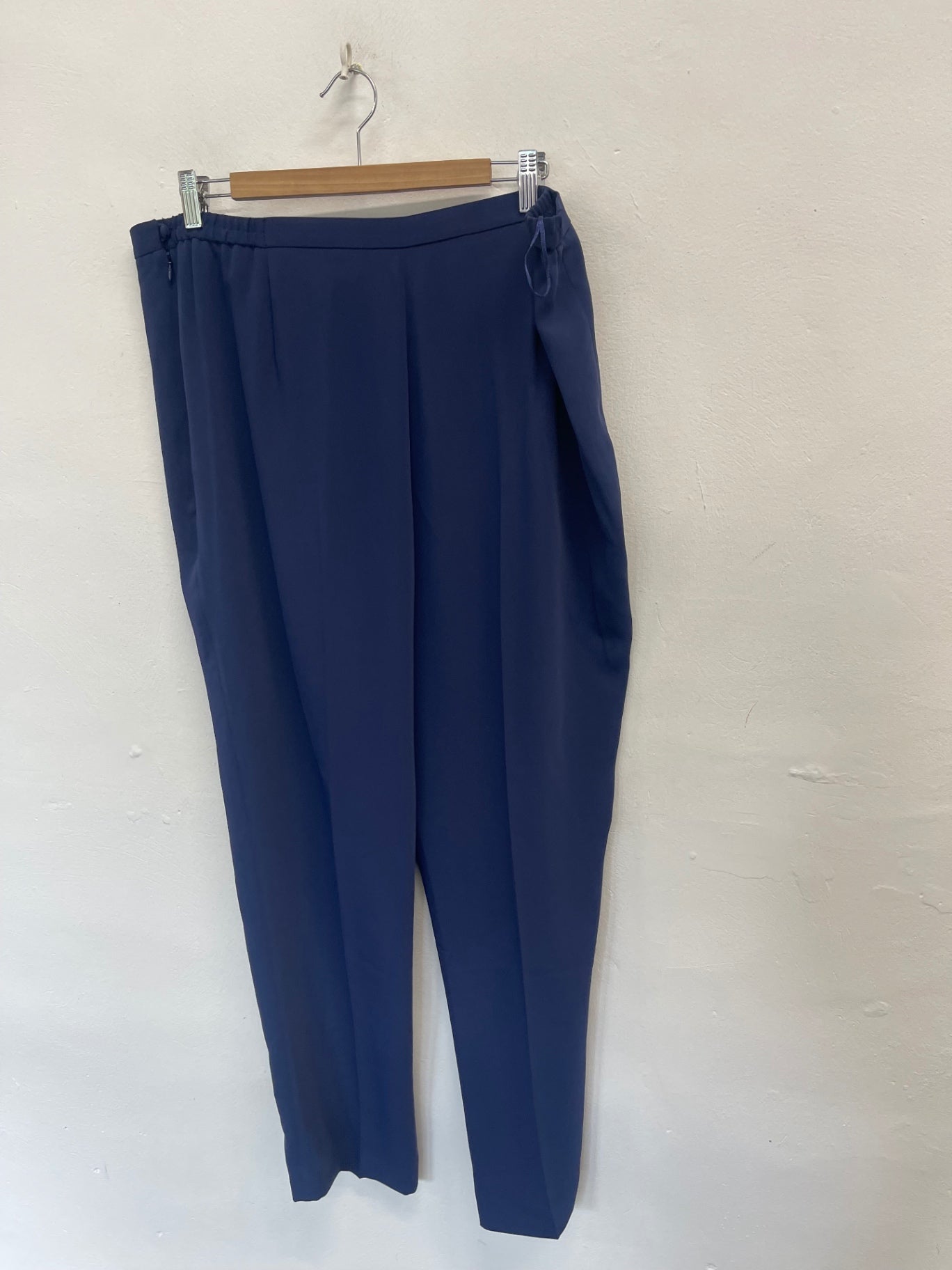 Fabulous Jacques Vert French Navy occasion Pants UK22 Navy AS602