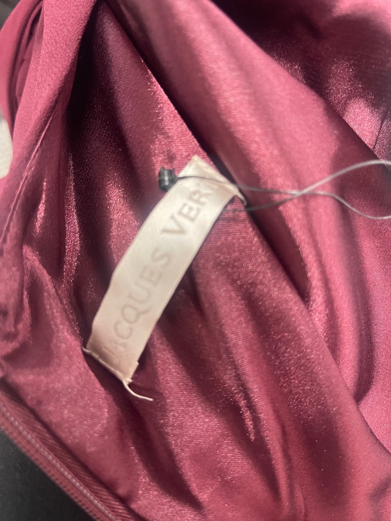 Fabulous Jacques Vert occasion event Dress UK18 Burgundy Elegant AS602